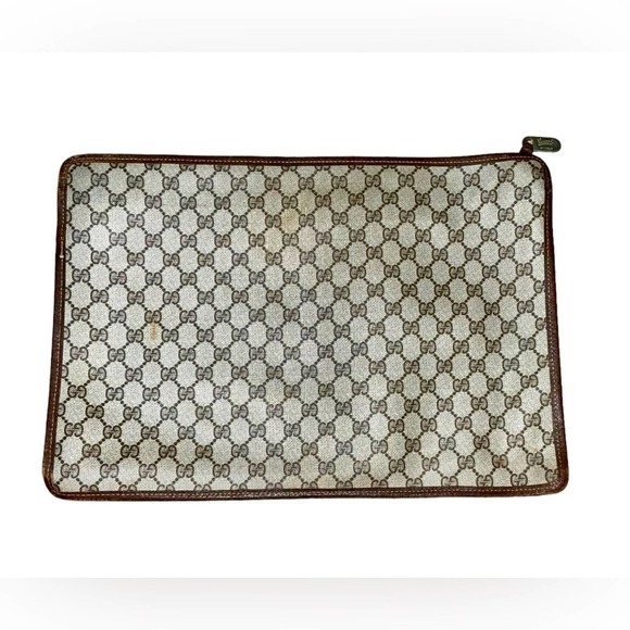 GUCCI Vintage GG Portfolio Bag - Picture 4 of 12